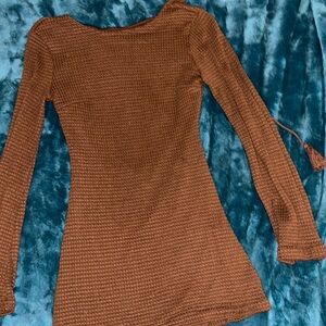 Backless Brown short boho dress. Size small